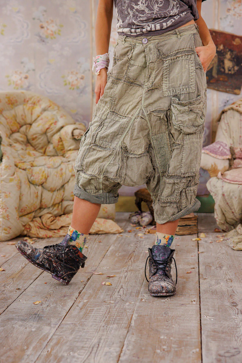 Magnolia Pearl - pants 788 - Patchwork Joni trousers. Peace