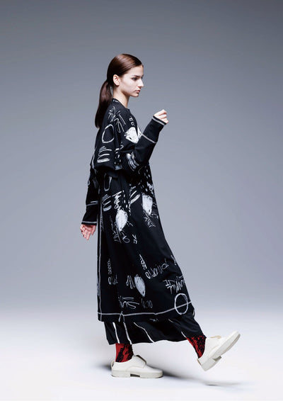Moyuru - Shisho Skirt 633. Black/White.