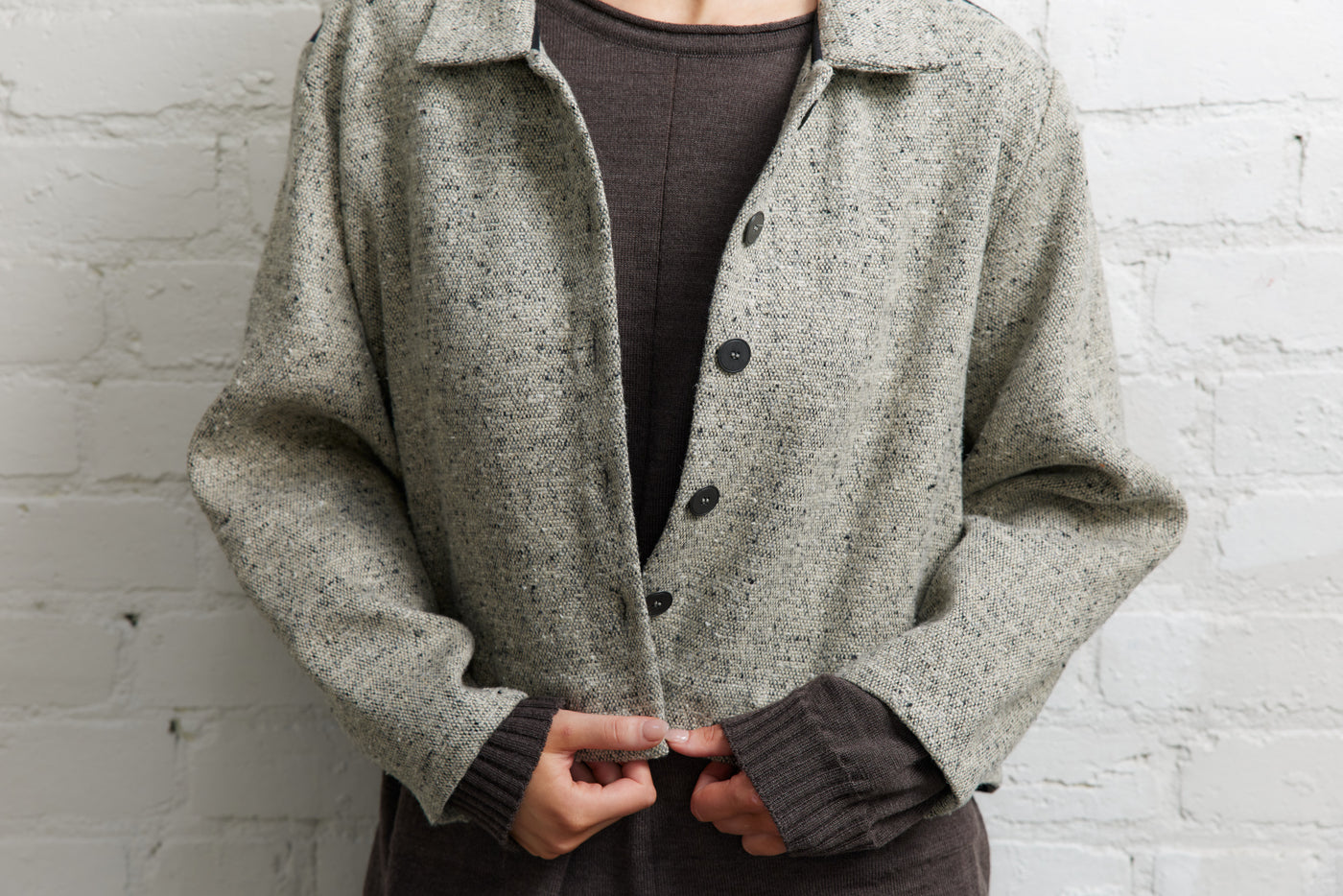 Vale and Ward - Clementine jacket. Marle/Check