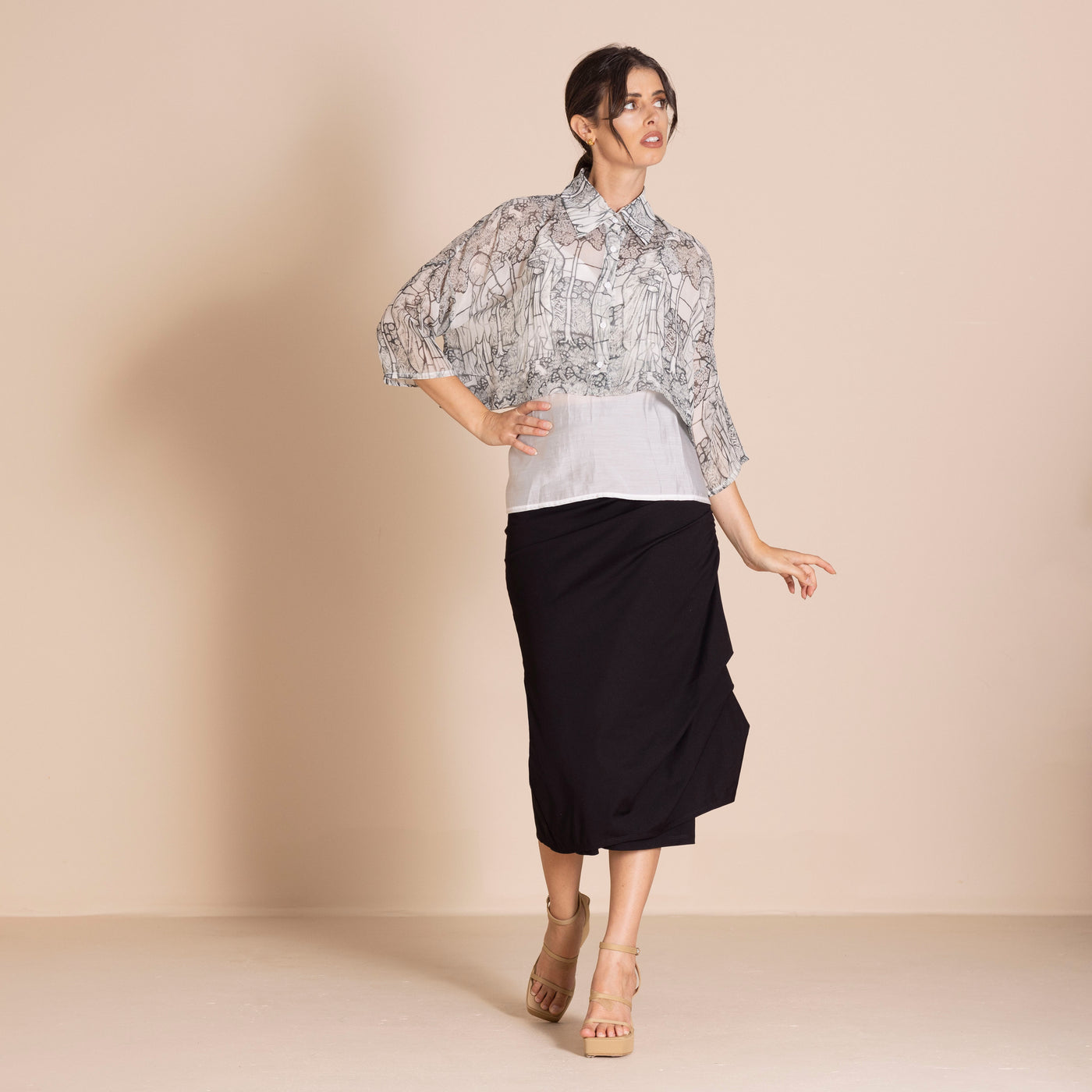 Megan Salmon - BITP Short Box Shirt. Barefoot In The Park.