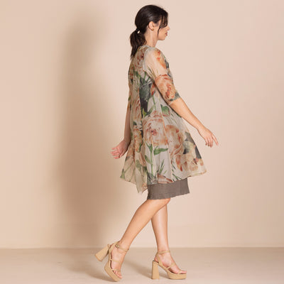 Megan Salmon - Roses Organza Dress Coat.