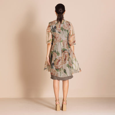 Megan Salmon - Roses Organza Dress Coat.