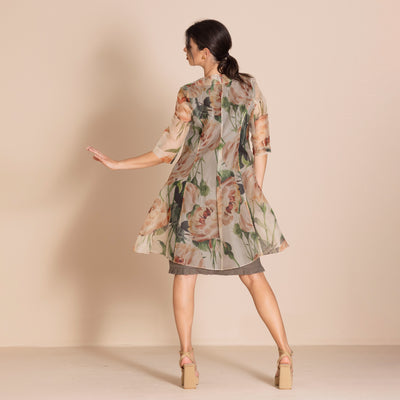 Megan Salmon - Roses Organza Dress Coat.