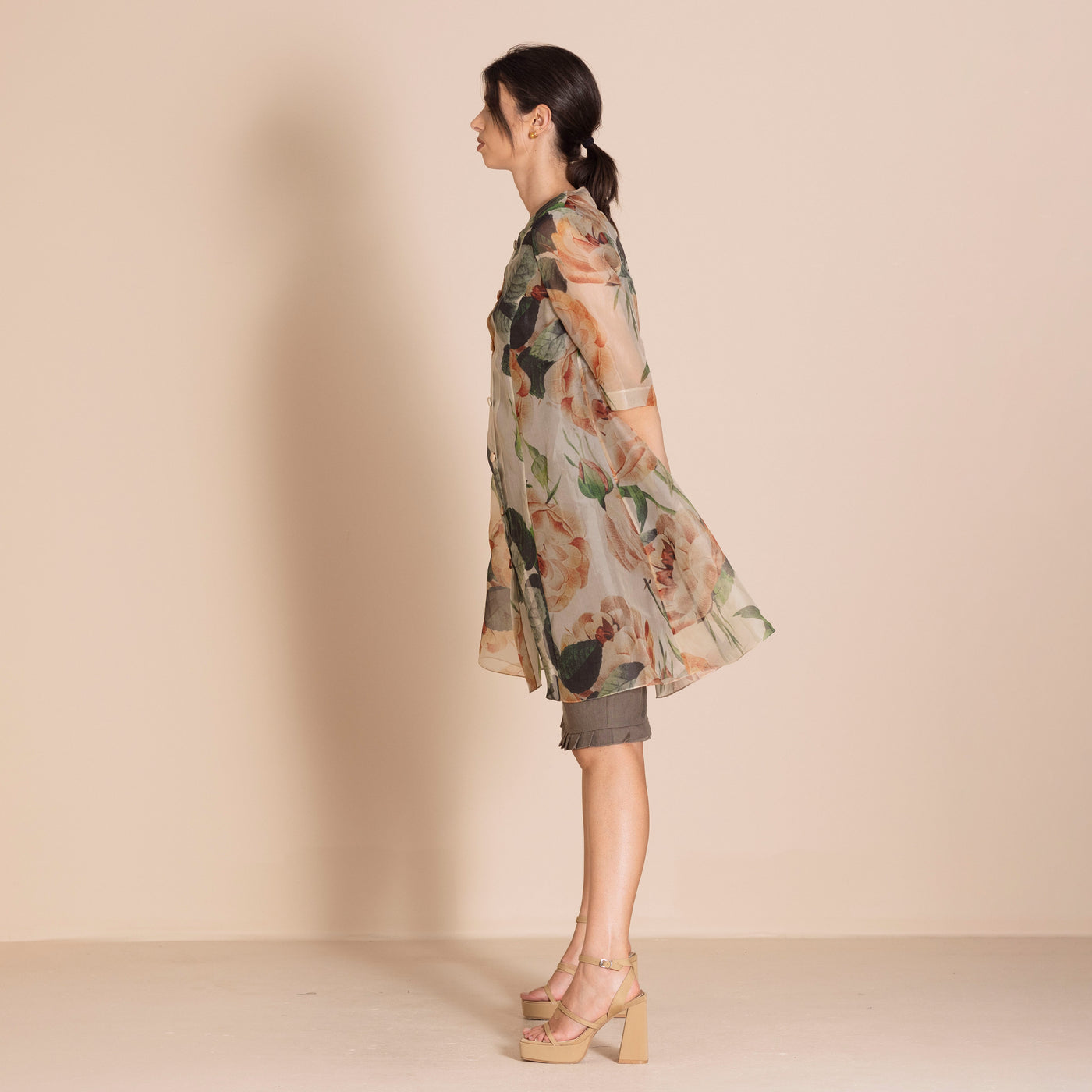 Megan Salmon - Roses Organza Dress Coat.