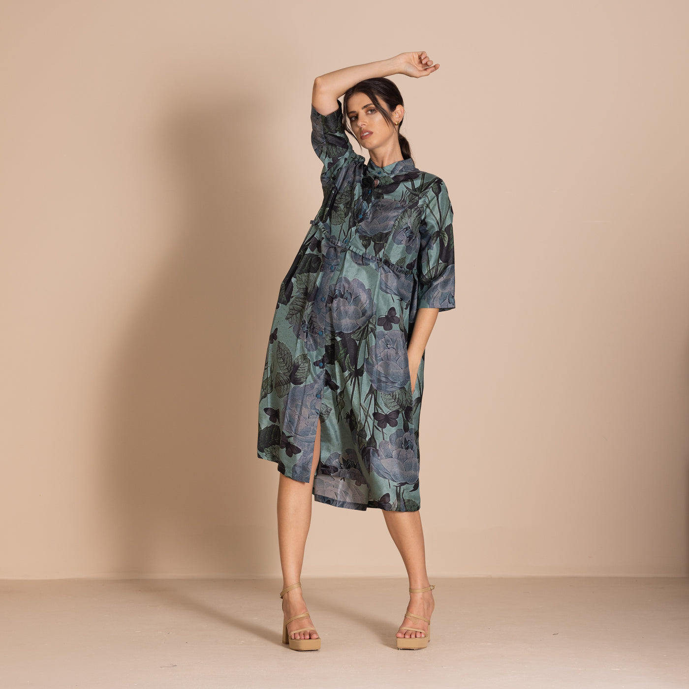 Megan Salmon - Molly Grandpa Dress. Butterfly.