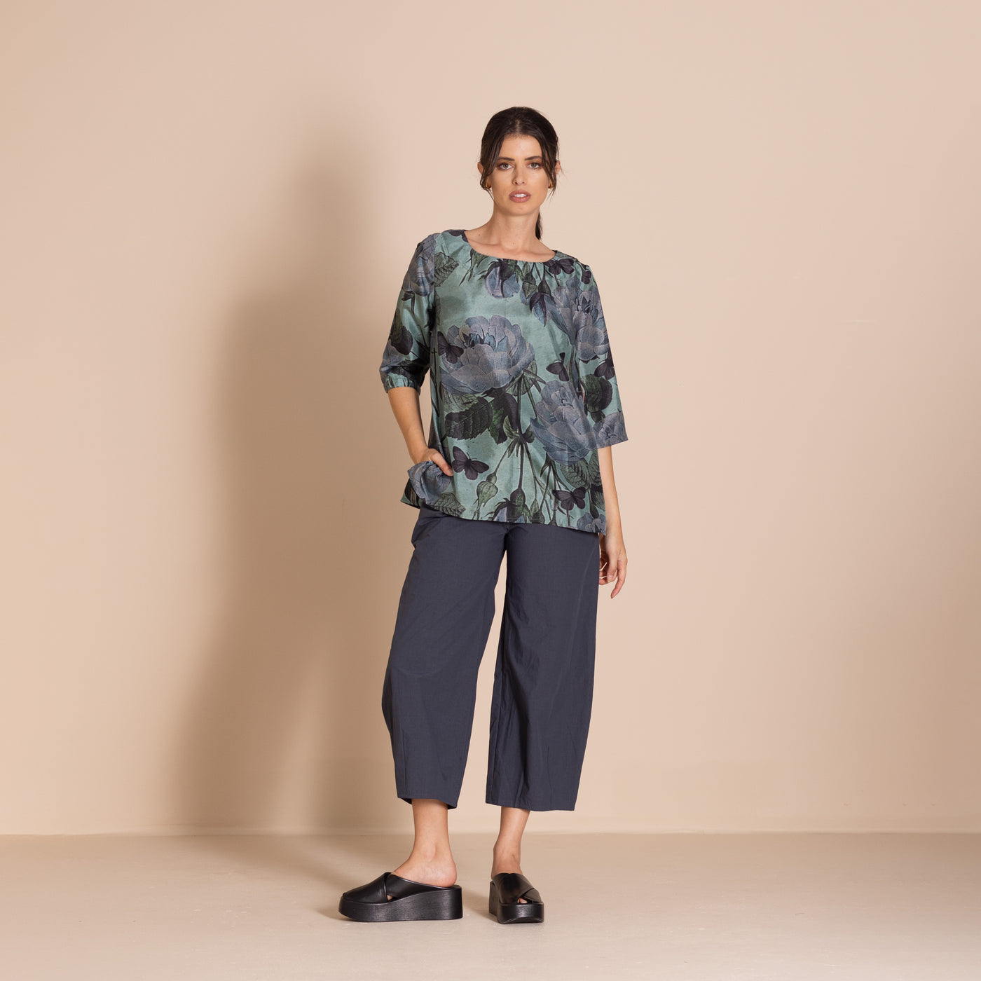 Megan Salmon - Tee Top. Butterfly.