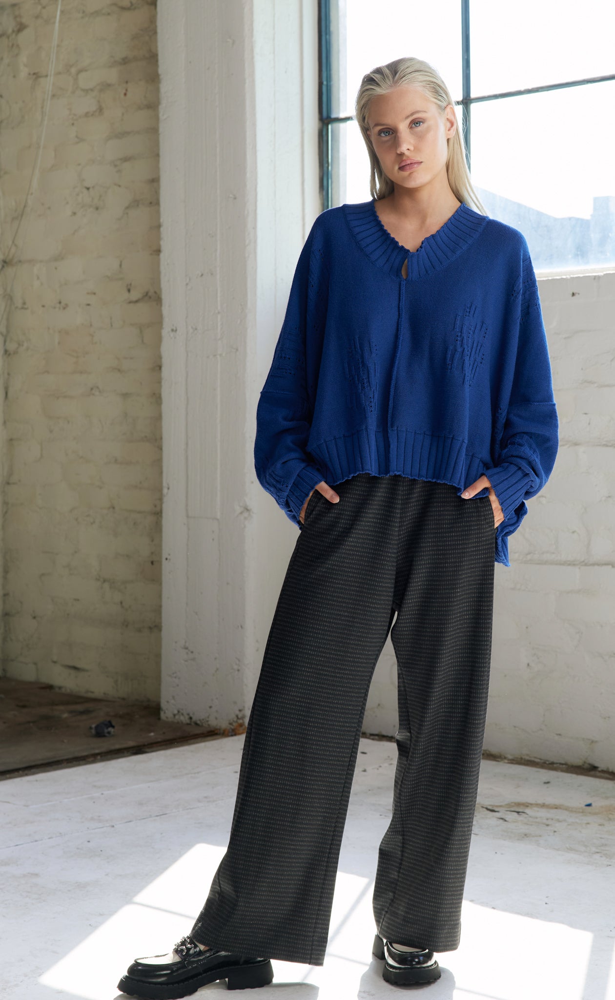 Vale and Ward - Connor Pant. Mini Check.