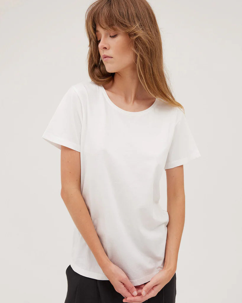 Cloth & Co - Classic crew. White