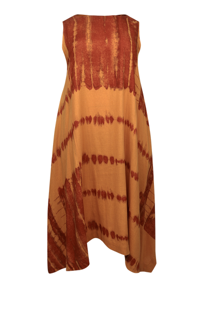 Moyuru - Dye Dress 415. Orange/Red