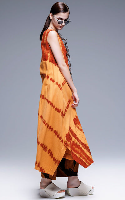 Moyuru - Dye Dress 415. Orange/Red