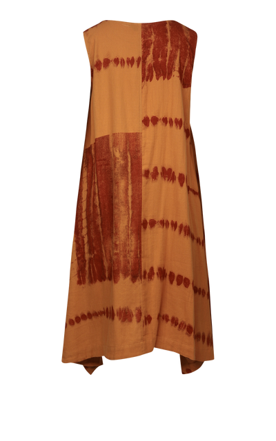 Moyuru - Dye Dress 415. Orange/Red