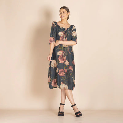 Megan Salmon - Charlotte dress. Roses