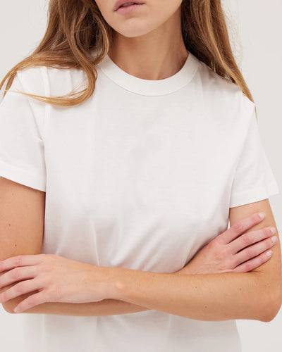 Cloth & Co - Ribbed tee. White