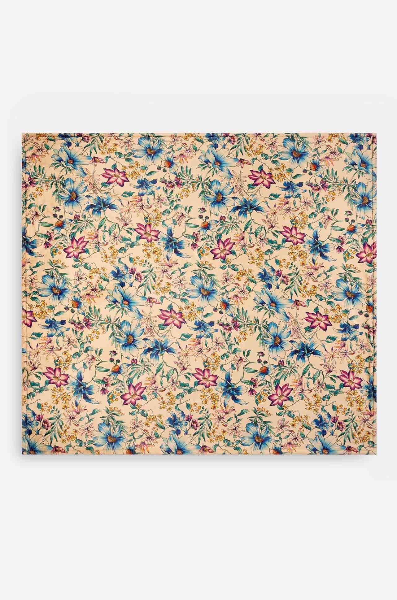 Johnny Was - Laurel canyon cozy blanket. Denim Lace.