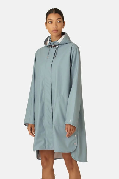 Ilse Jacobsen - detachable hood Raincoat. Cloud