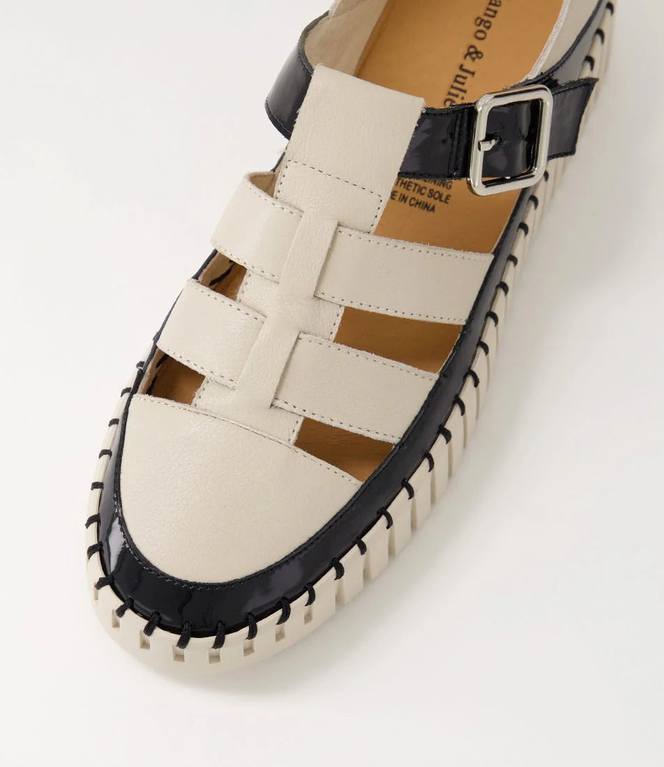 Django & Juliette - Baytown Sneaker. Black/Almond.