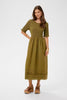 CREAM - Jana Dress. Gothic Olive.