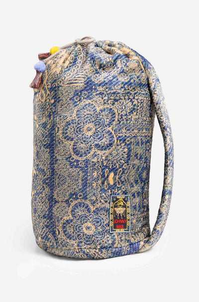 Johnny Was - Laurel canyon cozy blanket. Denim Embroidery.