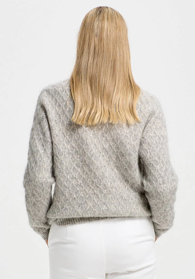 Merino Mink - Isla sweater. Ice.