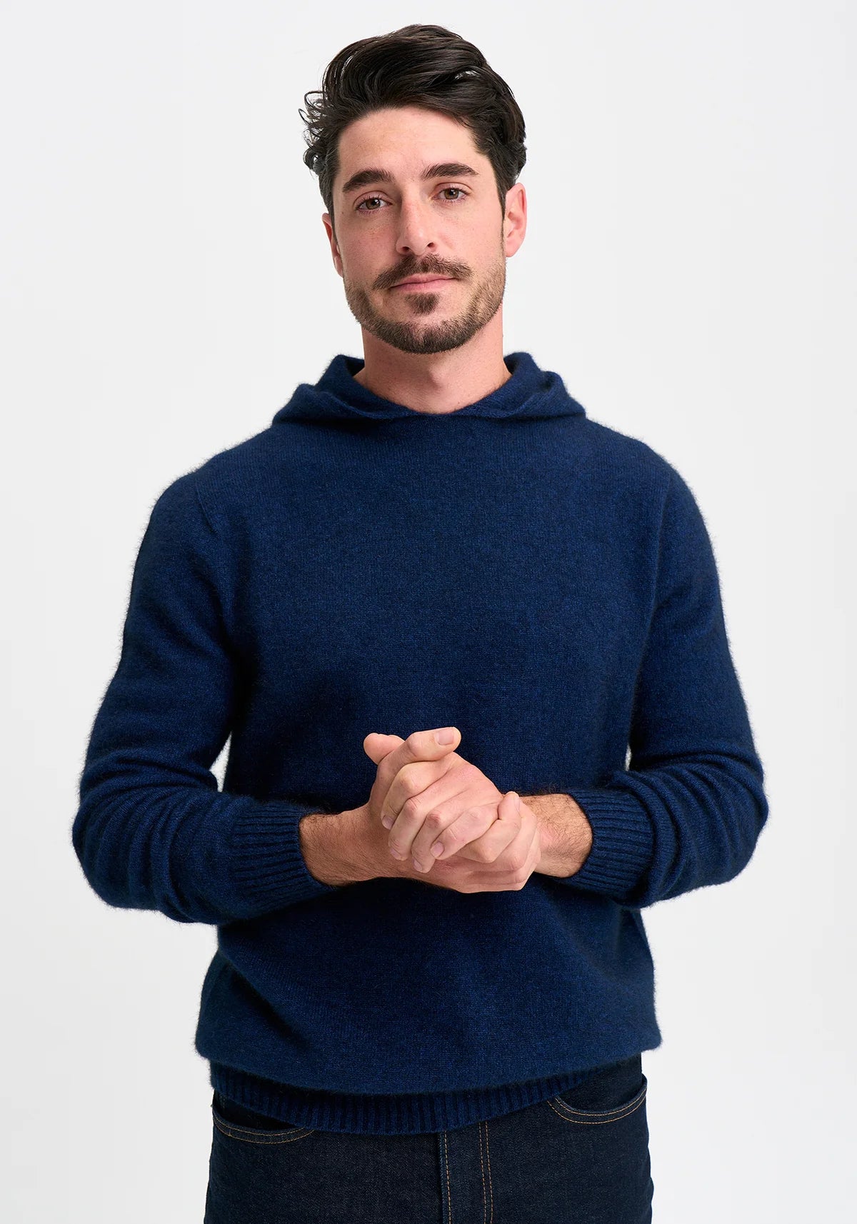 Merino Mink - Giles hoodie. Zephyr.