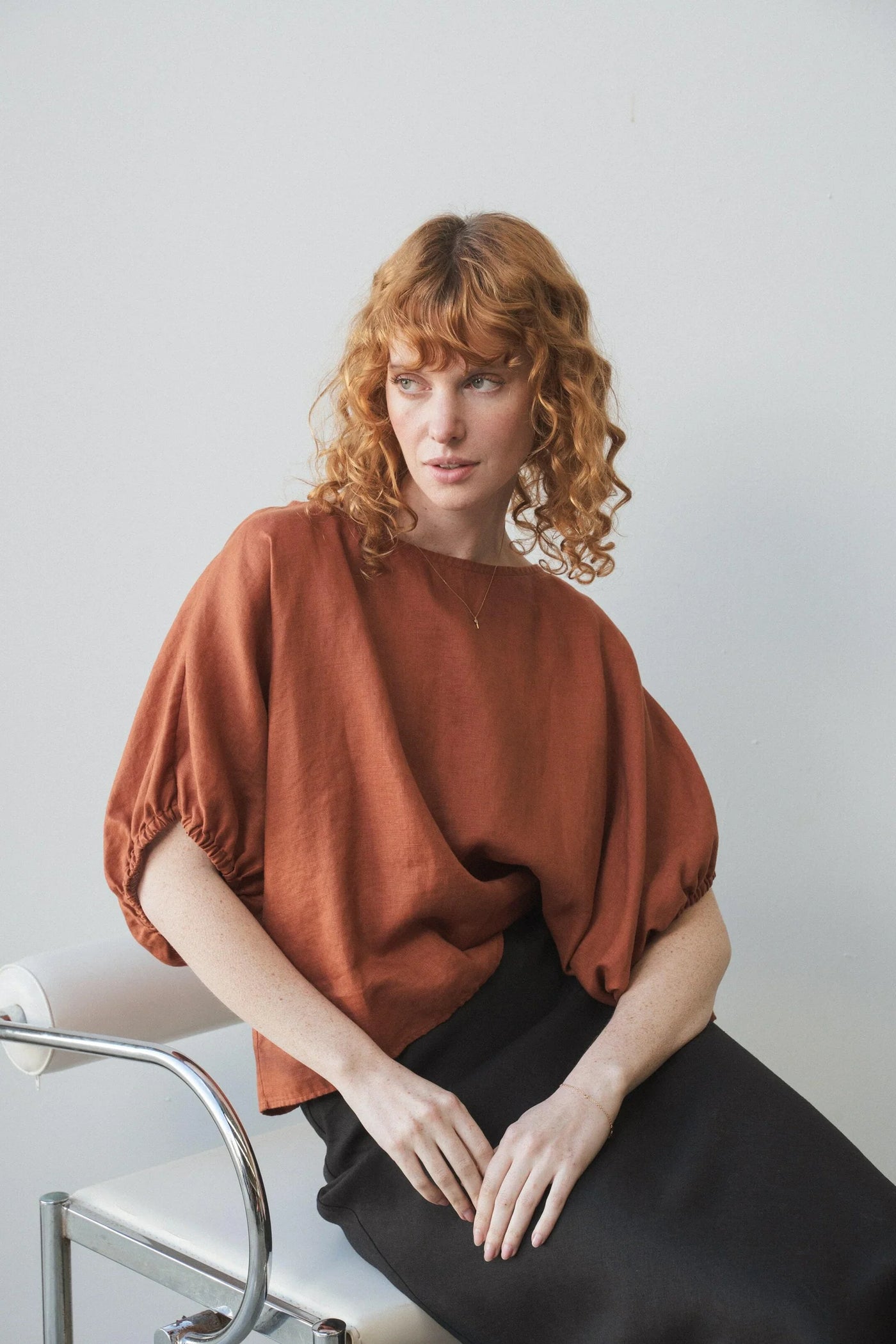 Lilly Pilly Tina Linen Top Cajun
