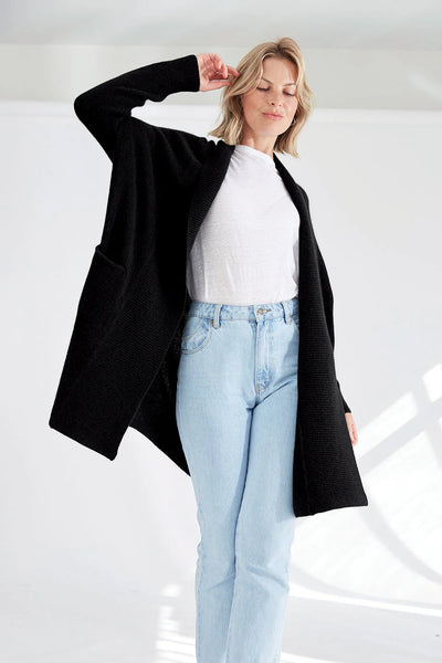 Mia Fratino - Cassie Eco Cardi. Ebony.