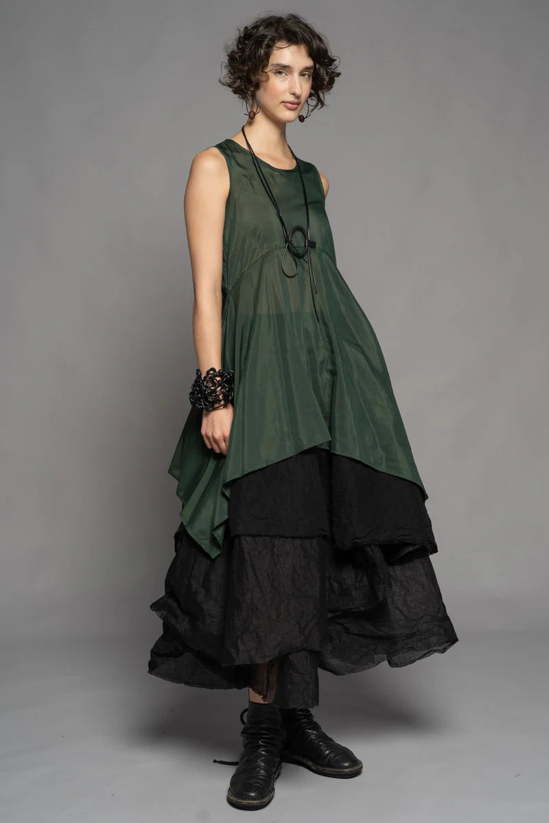 Dogstar - Yuki Drape Tunic. Pine.