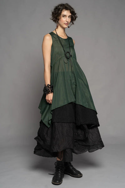 Dogstar - Yuki Drape Tunic. Pine.