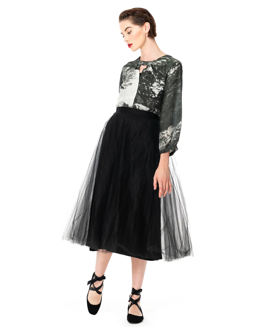 Megan Salmon - circle tutu. Black
