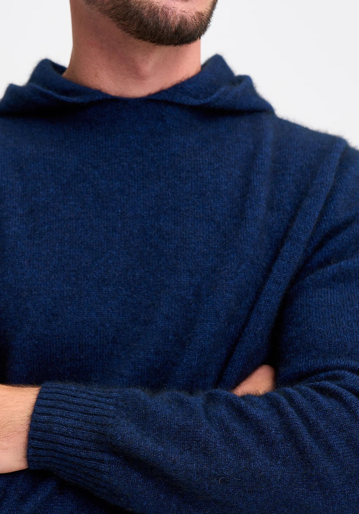Merino Mink - Giles hoodie. Zephyr.
