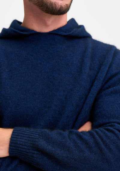 Merino Mink - Giles hoodie. Zephyr.