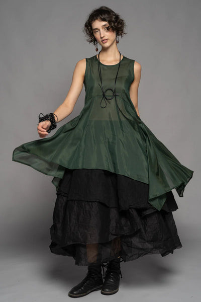 Dogstar - Yuki Drape Tunic. Pine.