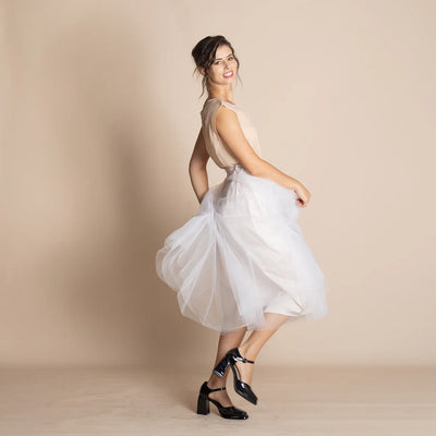 Megan Salmon - circle tutu. Ivory/Bush