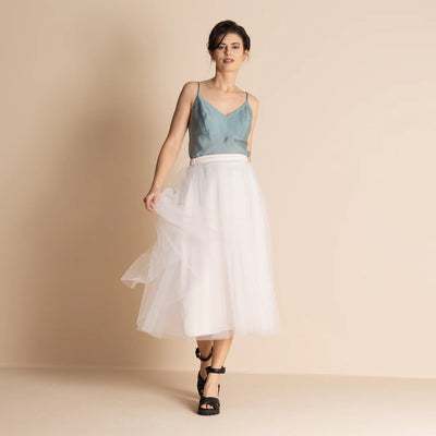 Megan Salmon - circle tutu. Ivory/Bush