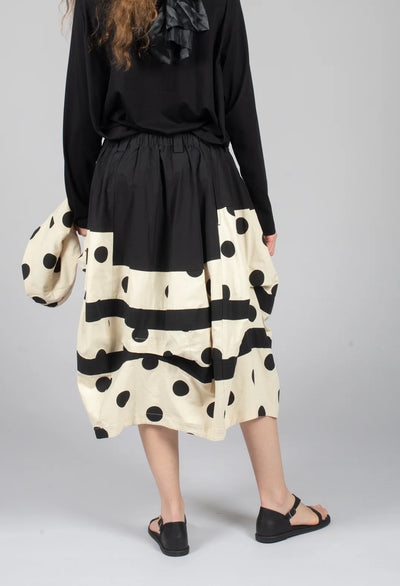 Moyuru - Skirt 641. Natural/Black.