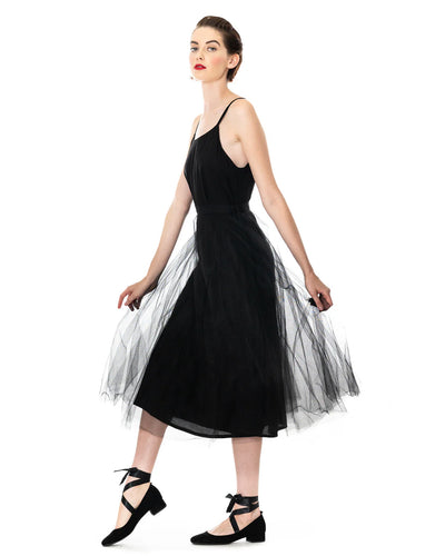 Megan Salmon - circle tutu. Black