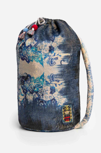 Johnny Was - Laurel canyon cozy blanket. Denim Lace.