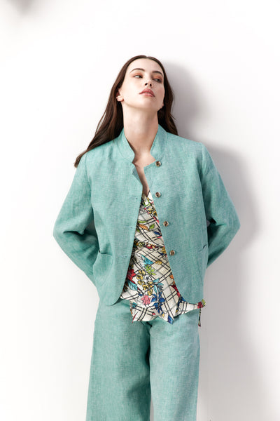 Vale and Ward. Claudia Jacket. Wasabi.