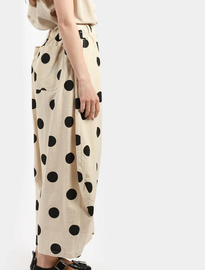 Moyuru - Pants 643. Natural/Black.