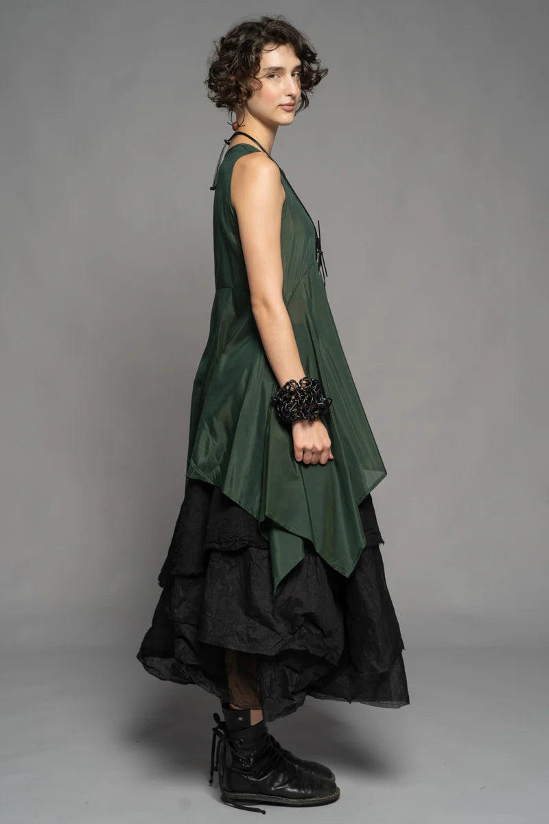 Dogstar - Yuki Drape Tunic. Pine.