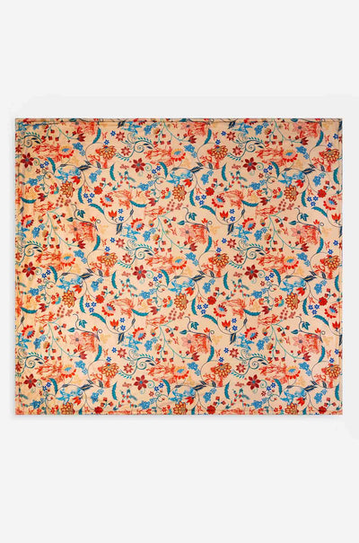 Johnny Was - Laurel canyon cozy blanket. Denim Embroidery.