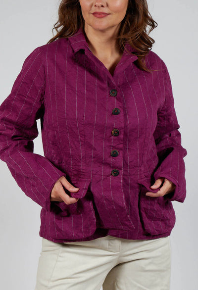 Hannoh Wessel - Vittorina jacket. Mulberry stripe.