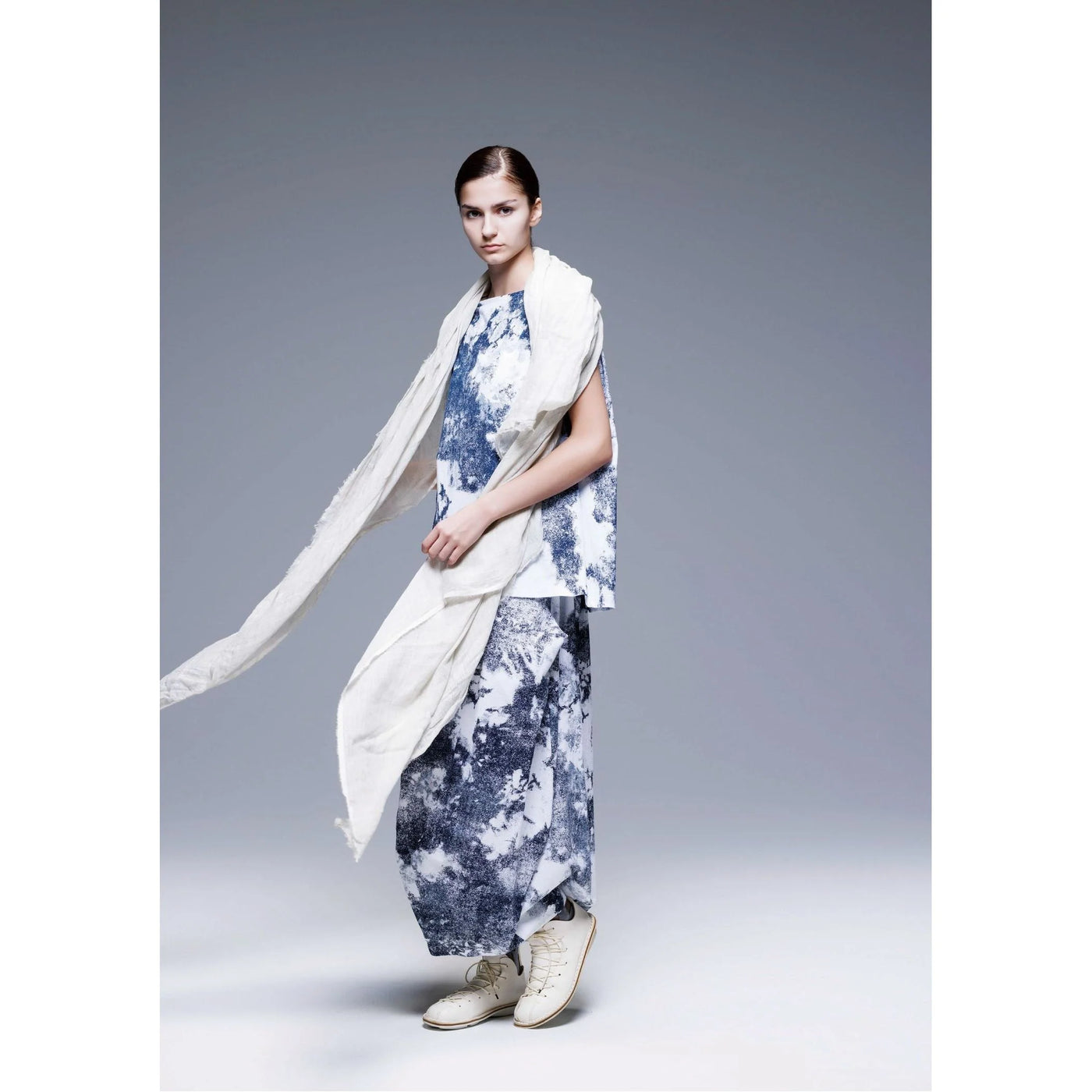 Moyuru Kosho Pants 441 - White/Navy