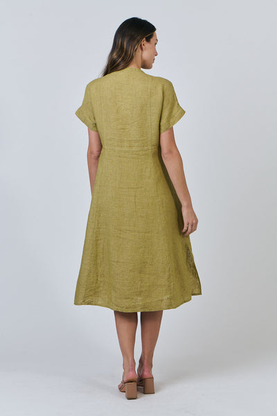 Naturals GA612 A line dress. Bamboo.