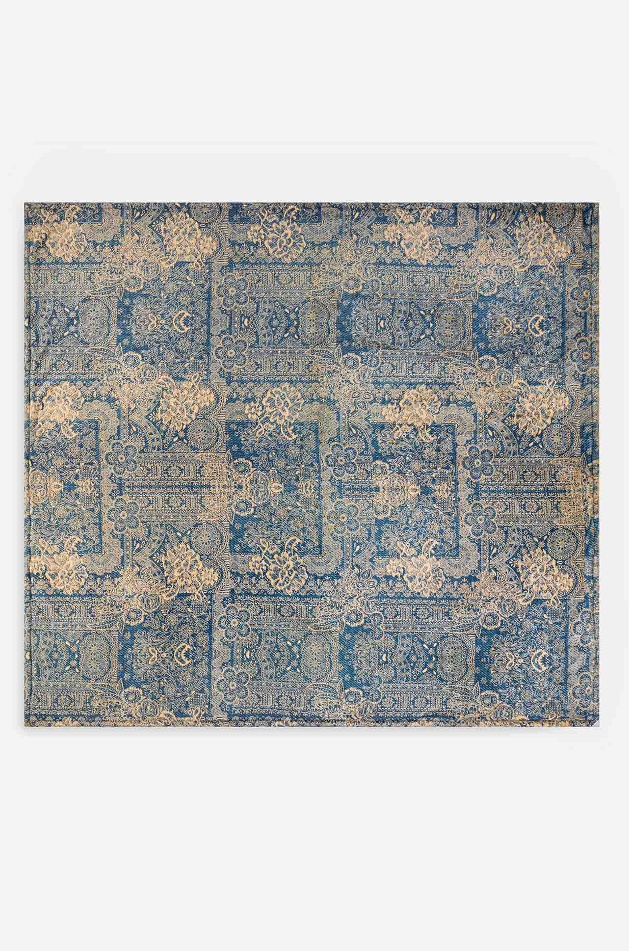 Johnny Was - Laurel canyon cozy blanket. Denim Embroidery.