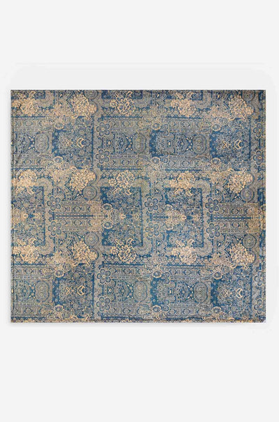 Johnny Was - Laurel canyon cozy blanket. Denim Embroidery.