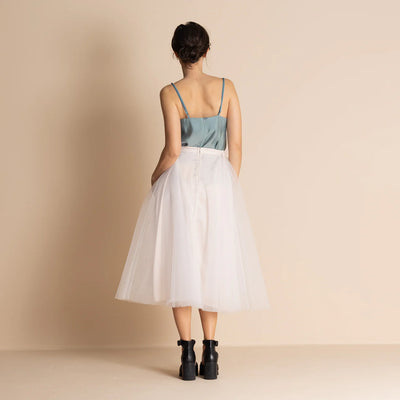 Megan Salmon - circle tutu. Ivory/Bush