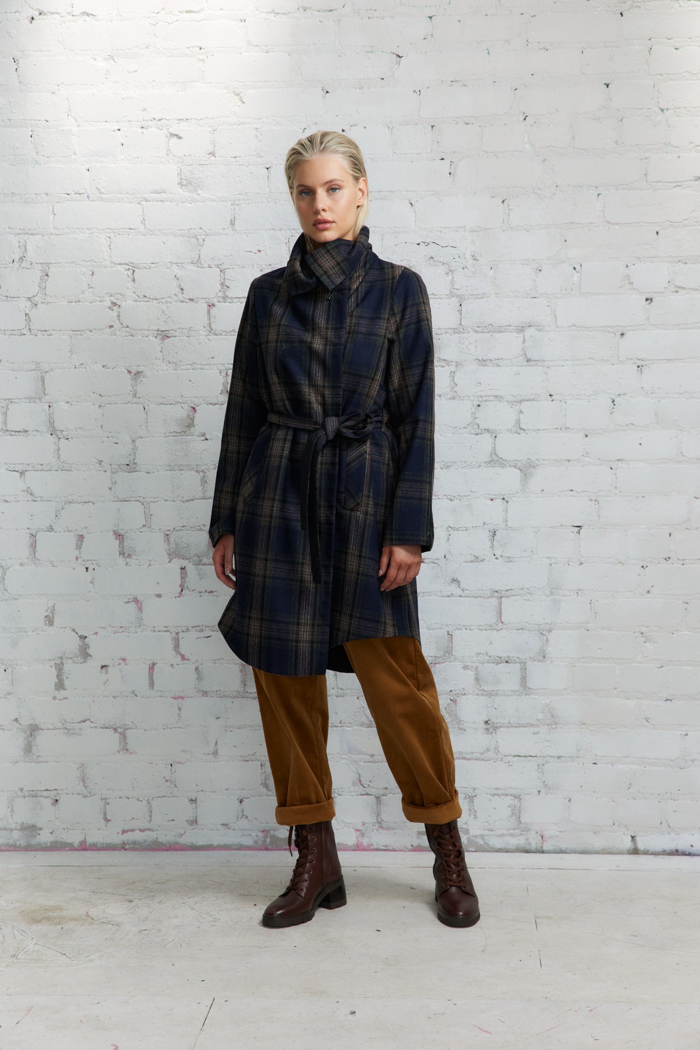 Vale and Ward - Tahlia Coat. Check