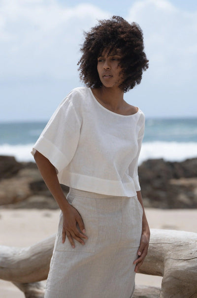 Lilly Pilly - Maya top. Ivory.
