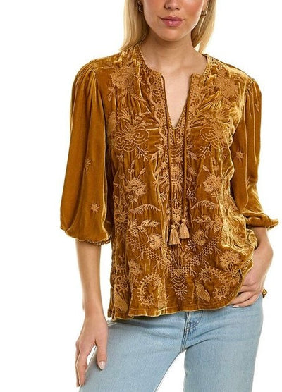 Johnny Was - Arzella blouse. Honey.